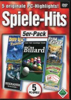 Spiele-Hits - Billiard, Fun Racer, Solitaire, Deep Sea Tycon, Seeschlachten Deluxe Edition
