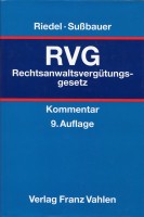 RVG - Rechtsanwaltsvergütungsgesetz