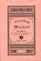 Adreßbuch von Werden und Umgegend 1889
